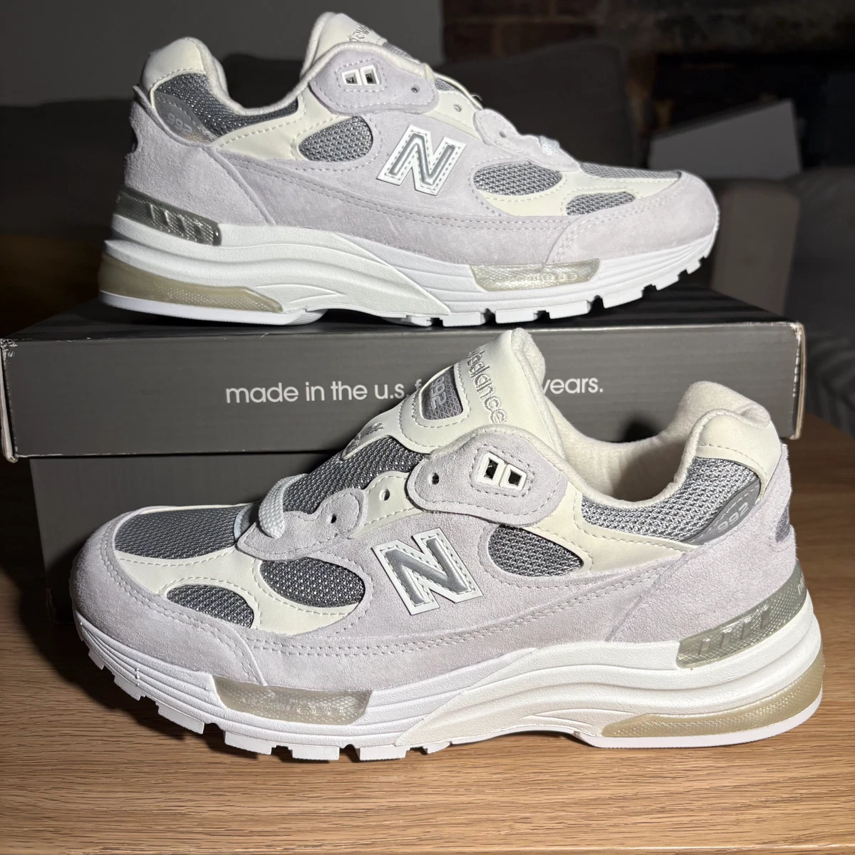 New Balance 992 White/Grey - M992NC - Size 5-7 Mens - Brand New