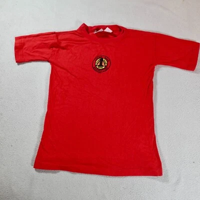 Vintage Rave Shirt Youth Large Red Single Stitch Ultra Peace Ness 1 Fellowship - Image 1 of 4