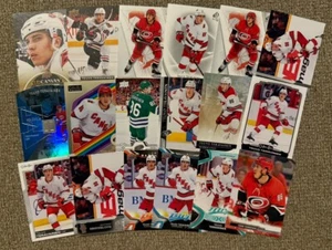 Teuvo Terravainen - 18 Card Lot - UD Canvas SP Carolina Hurricanes Blackhawks - Picture 1 of 1