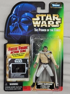 Star Wars Power of the Force Lando Calrissian in General's Gear Freeze Frame Neu in OVP - Bild 1 von 2