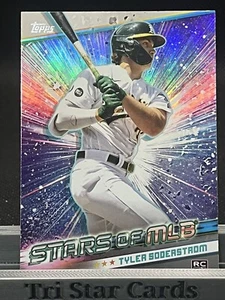 Tyler Soderstrom RC 2024 Topps Series 1 Baseball - Stars of the MLB #SMLB-18 - Picture 1 of 2