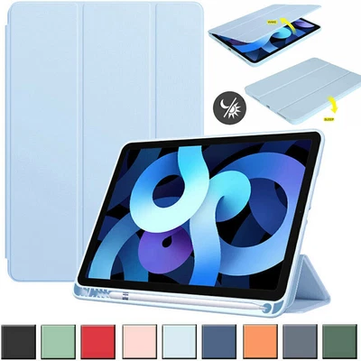 Schutzhülle mit Stifthalter Für iPad 5/6/7/8/9th Gen Air 3 4 5 Pro 11 12.9 Zoll - Bild 1 von 4