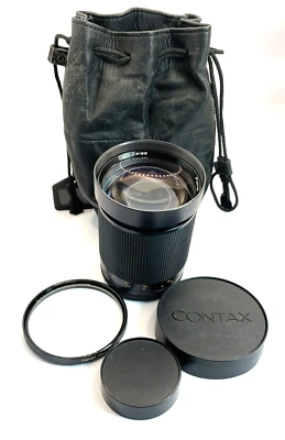 Top Mint Contax Carl Zeiss Planar T* 135mm f/2 AEG C/Y mount +Caps & case - Image 1 of 4