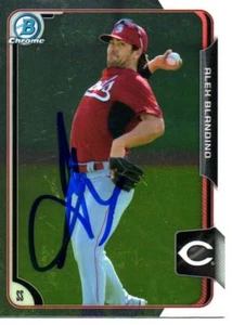 Alex Blandino Cincinnati Reds 2015 Bowman Chrome Signed Card - Picture 1 of 1