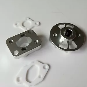 CNC Kühlkupplungshalter + Ansaugabstandhalter passt 23cc bis 30,5cc 1/5 Baja HPI KM Rovan - Bild 1 von 3