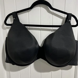 Cacique Bra Lined Full Coverage Underwire Lane Bryant Black Woman’s Plus 50DDD - Picture 1 of 12