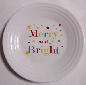 Fiestaware 9" Luncheon Plate Merry And Bright NWT - Picture 1 of 2