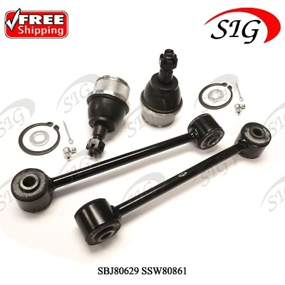 Kit de 4 piezas de barra estabilizadora inferior delantera para Jeep Commander 2006-2010 Foto 1 de 4