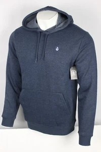 Volcom Men's Hoodie Sweatshirt Foreman Pullover Blue Heather NVP - Picture 1 of 5