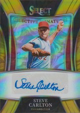 2022 Panini Select Selective Signatures Gold 01/10 Steve Carlton #SS-SC