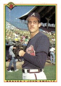 1990 Bowman #10 John Smoltz - Atlanta Braves