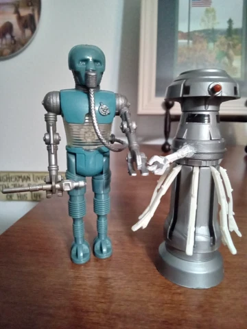 Vintage Kenner Star Wars ESB 1980 lot 2-1B & FX-7 Medical Droid Figures Complete Cover