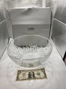 Vintage Gallia 24 % voll Blei handgeschliffen Kristall Rogaska Premier 10" runde Schüssel - Bild 1 von 8
