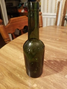 Antique Egon Braun Hamburg olive green bottle - Picture 1 of 7