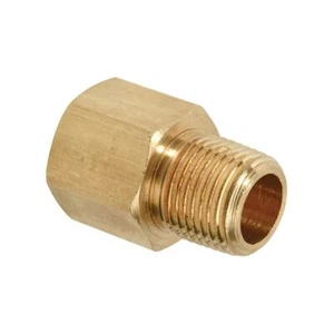 Primex 89452 1/4 Inch FIP x 1/8 Inch MIP Brass Hex Bushing Adapter - Picture 1 of 1