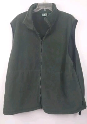 Chaleco Guide Gear Series Para Hombres 2XL Verde Cremallera Completa Exterior Caza Vellón Foto 1 de 4