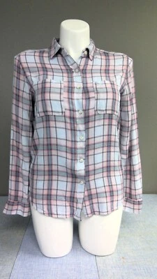 Mossimo Supply Co Soft Lightweight Flannel Shirt Women's Medium - Изображение 1 из 4