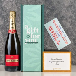 Brewquets Piper Heidsieck Champagne 750ml Bottle with Chocolate Bar Gift Hamper - Picture 1 of 1