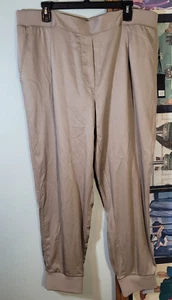 DKNY Women's Pull On Tapered Casual Jogger Pants Elastic Waist XL NWT - Picture 1 of 6