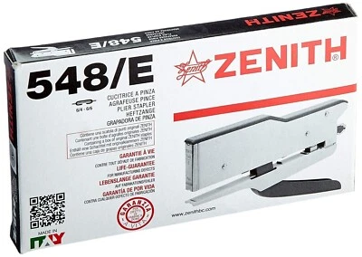 Cucitrice Spillatrice a Pinza in Metallo Zenith 548/E Colore Verde con Punti - Immagine 1 di 2