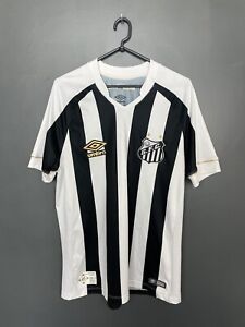 SANTOS FC 2018/2019 HOME FOOTBALL SHIRT UMBRO JERSEY 55 YEARS SIZE L ADULT