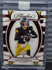 2022 Panini Flawless Kenny Pickett Rookie Gems Authentic Ruby RC #01/20 Steelers
