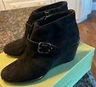 Clarks Daylily Surety Women’s Boots Black Suede Style 66376 Size 8M