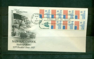 1977 FDC - Scott#1623a  Booklet Pane Perf 11 X 10.5- Art Craft Cachet - Picture 1 of 1