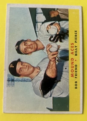 1958 Topps Set-Break #334 Mound Aces EX-EXMINT *Jsnicestuff* Friend Pierce - Image 1 of 2
