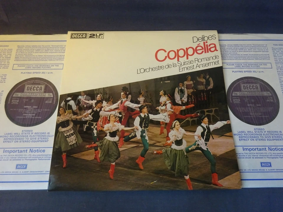 DELIBES - COPPELIA 2LP GF, Suisse Romande, Ernest Ansermet, DECCA DPA 581-2 - Image 1 of 4