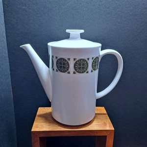VINTAGE MCM NORITAKE PROGRESSION CHINA ARABESQUE 5 CUP COFFEE POT 7" (9009) MINT - Picture 1 of 16
