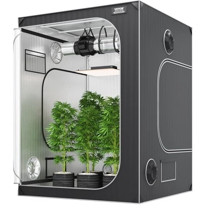 VEVOR Grow-Zelt, 60 x 60 x 80 Zoll, Indoor-Growzelt, hydroponische Fenstertür - Bild 1 von 4