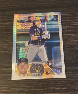 Brice Turang 2023 Topps Chrome Hyper Prizm #170 Milwaukee Brewers RC - Bild 1 von 2