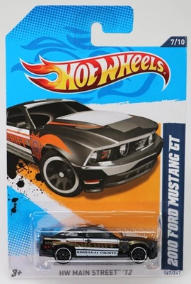 Ford Mustang GT HW Main Street 2010 serie 2012 Hot Wheels - V5471 NRFP negro Foto 1 de 4