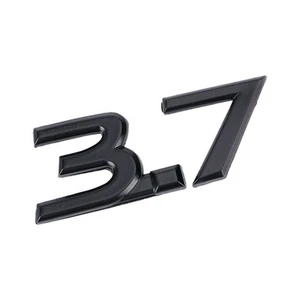 1 pieza cubierta de maletero lateral guardabarros trasero negro 3,7 insignia decoración exterior nuevo - Imagen 1 de 6