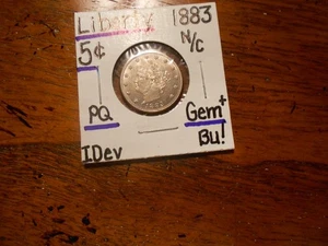 1883 N/C Liberty Nickel Gem BU+ BEAUTY!!!! 1st Year of Issue!!!! - Picture 1 of 4
