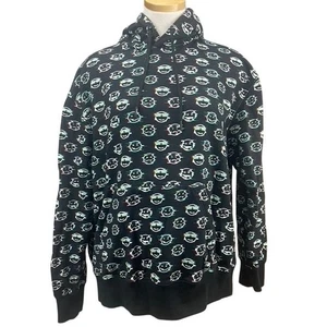 WeSC NWT Hoodie Mens (M) Womens (L) Mike Emoji Glitch AOP Graphic Skate Pocket - Picture 1 of 7