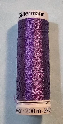 Gutermann Embroidery Thread GRAPE 100% Viscose 200m - 220yds/vgs - Image 1 of 3