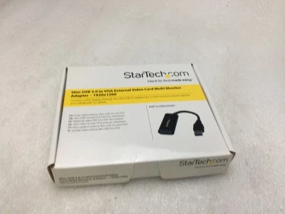 Startech Slim USB 3.0 VGA Adattatore Monitor Scheda Video Esterno USB32VGAES NOB - Immagine 1 di 4