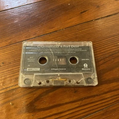 Gravediggaz 6 Feet Deep Cassette 1994 RZA HipHop Gee Street Explicit *UNTESTED* - Image 1 of 4