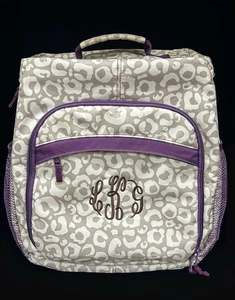 Thirty-One Leopard Camera Diaper Picnic Day Organizer Travel Crossbody Backpack - Picture 1 of 7