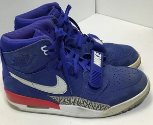 RARE Sz 11 Nike Air Jordan Legacy 312 Pistons Blue Red Cement AV3922-416 - Picture 1 of 18