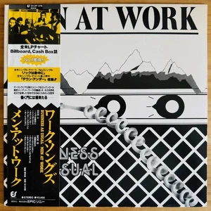 Vinyl LP Record - MEN AT WORK - BUSINESS AS USUAL - 1982 JAPAN PRESS w/ OBI - Picture 1 of 7
