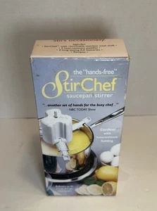"Hands-Free" Stir Chef Kabelloser Topfrührer, Verstellbar - Weiß, Offene Box - Bild 1 von 3