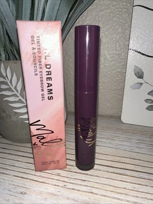 NIB Mally XO Beauty Full Dreams Tinted Fiber Eyebrow Brow Gel Dark Brown 0.29 OZ - Image 1 of 3