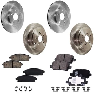 Front & Rear Brake Disc Rotors and Pads Kit For Acura MDX 2003 2004 2005 2006 - Picture 1 of 12