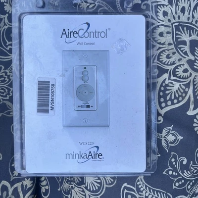 MinkaAire Wall Mount AireControl Remote with Canopy Receiver. White. WCS223 H12 - Image 1 of 2