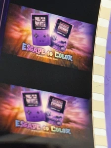 Nintendo Gameboy Color RARE GRAIL!!! 35mm Movie Film Trailer Preview 1998 - Picture 1 of 21