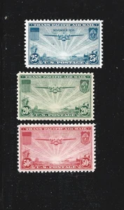 US AIR MAIL STAMPS C20-C22 CHINA CLIPPER PLANES MINT NH OG FREE SHIP - Picture 1 of 1