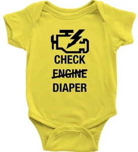 Karo Windel lustig Kleinkind Baby Body Einteiler Kleidung Karo Motor Baby - Bild 1 von 1